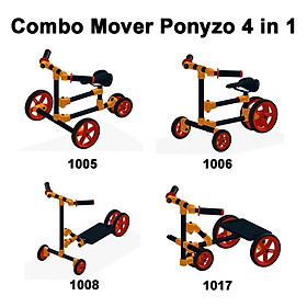 Combo Mover 4 trong 1 Ponyzo đồ chơi lắp ráp sáng tạo cho bé thông minh