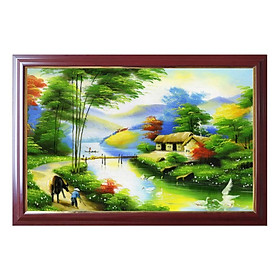 Mua Tranh phong cảnh đồng quê  tranh treo tường nhà đẹp TDQ-35