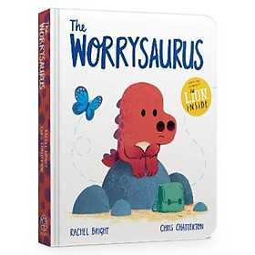 Sách - The Worrysaurus Board Book by Rachel Bright,Chris Chatterton (UK edition, paperback)