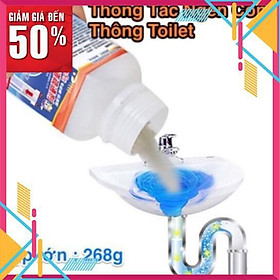 Bột thông tắc cống bồn cầu thần thánh siêu gói thuốc cho đường ống rửa bát dầu mỡ bể phốt nghẹt cực mạnh