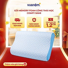 Mua Gối Foam Comfy Nami 40x60x9cm lượn sóng  nâng đỡ vai gáy