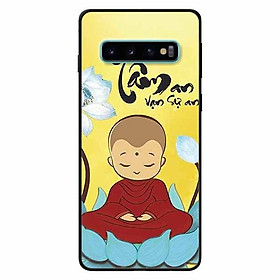 Ốp lưng in cho Samsung S10 Plus Mẫu Tâm Chú Tiểu