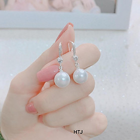 Bông tai móc trai nhân tạo cực xinh cho nữ - TRANG SỨC BẠC