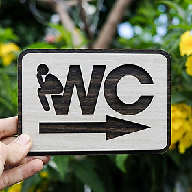 Tranh gỗ treo tường_Bảng toilet, phòng vệ sinh,WC F04_CRN_01