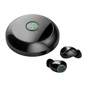 TWS Tai Nghe Nhét Tai Không Dây Bluetooth 5.0 Tai Nghe Tai Nghe Nhét Tai Thể Thao Tai Nghe Chống Thấm Nước Hình Tròn Box Sạc Cho Tất Cả Các Điện Thoại Thông Minh - one