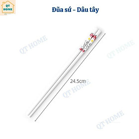 Mua Thìa Muỗng  Dĩa Nĩa  Dao Ăn  Đũa  Chất Liệu Inox 304 và Sứ  Họa Tiết Dâu Tây  Dưa Hấu