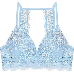 Áo Ngực Floral Lace Split Back Bralette Viviane AN1217_14 - Xanh Nhạt