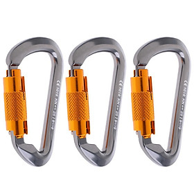 Gate Auto  Carabiner Rock  Climbing Clip Hammock Hook 25KN
