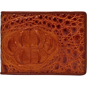 Ví Nam Da Cá Sấu Gù Đầu Huy Hoàng HT2215 (12.5 x 10 cm) - Vàng