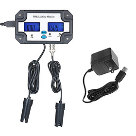 PH/Salinity Meter Water Quality Tester Detector PH & Salinity Monitor 2 in 1 Water Quality Analysis Device