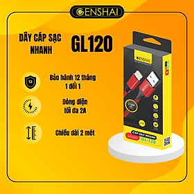 Mua Cáp sạc 2m hàng chính hãng GENSHAI GL120 | Bảo hành 12 tháng 1 đổi 1 | Made in Việt Nam