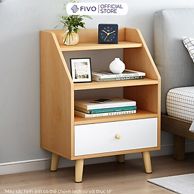 Mua Kệ Tủ Đầu Giường Gỗ Mini Nhiều Ngăn FIVO FT30 Phong Cách Châu Âu Hiện Đại Sang Trọng Dễ Dàng Lắp Ráp