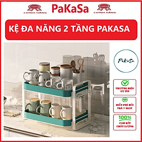 Kệ Úp Cốc/Ly, Kệ Đựng Gia Vị Nhà Bếp,  Đựng Đồ Đa Năng 2 Tầng - Hàng chính hãng 