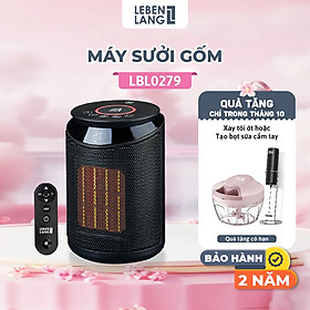 Mua Máy sưởi mini Lebenlang LBL0279  quạt sưởi gốm điện tự ngắt tiết kiệm điện không đốt oxy  an toàn cho gia đình - hàng chính hãng