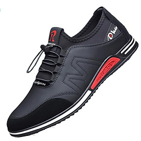 LRCLOVE thời trang người đàn ông da thoải mái chống trượt gót 6cm giày dép giải trí nam văn phòng ăn mặc kinh doanh giày thể thao ngoài trời
