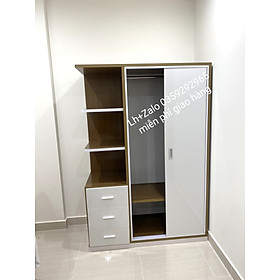 Tủ nhựa đài Loan 2 cánh 1 kệ cửa lùa