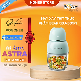 Mua Máy Xay Thực Phẩm  Xay Ăn Dặm BEAR Xay Cực Êm An Toàn Vệ Sinh Dung Tích 0.3 Lít Công Suất 120 W  - Hàng Chính Hãng