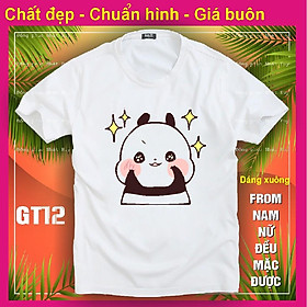 (mịn,xịn,thơm) áo thun gấu trúc đẹp GT12, chất đẹp, bao đổi trả,phông, panda dễ thương kute,icoi gấu trúc chipi