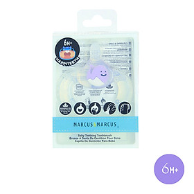 Bàn chải đánh răng kiêm gặm nướu silicon cho bé Marcus & Marcus, từ 6 tháng