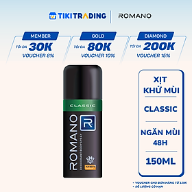 Xịt Khử Mùi Toàn Thân Cho Nam Romano Classic (150ml)