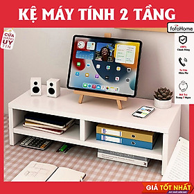 Mua Kệ Gỗ Để Màn Hình Máy Tính 2 Tầng Đa Năng Kết Hợp Để Sách  Bàn Phím Và Chuột Gỗ MDF Chống Thấm Cao Cấp