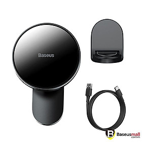 Đế giữ điện thoại tích hợp sạc không dây nam châm Baseus Big Energy Car Mount Wireless Charger 15W (Hàng chính hãng)