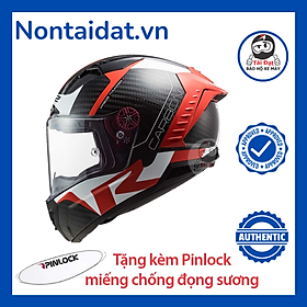 Nón bảo hiểm fullface sợi carbon siêu cao cấp LS2 FF805 hoạ tiết Racing