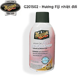 Xịt khử mùi diệt khuẩn nội thất xe hơi hương Fiji nhiệt đới( Xịt khử mùi ô tô) - Meguiar's Air Refresher Fiji Sunset G201502