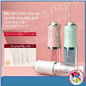 Máy tăm nước cầm tay vệ sinh răng 3 chế độ xịt siêu sạch