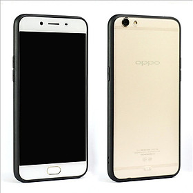 Ốp Lưng TPU dẻo Viền Đen Bề mặt nhám chống vân tay, lưng cứng Dành cho OPPO
