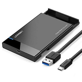 Ugreen UG50743US221TK 50CM 2.5 Inch type c hộp đựng ổ cứng hay ssd cổng usb c màu đen - HÀNG CHÍNH HÃNG