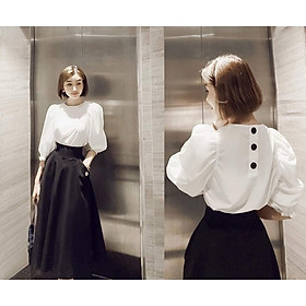 Áo Cổ Tròn Tay Bo Hella