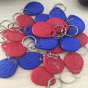 Mua   Set 30 thẻ  Thẻ từ máy chấm công tần số 125 Khz - thẻ từ móc khóa RFID màu đỏ