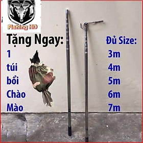 Sào Rút Inox Treo Móc Chim Cảnh 1m7