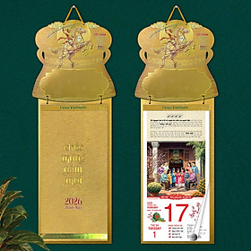 Lịch bloc 2026 - VIỆT NAM: Độc lập - Thống nhất - Đổi mới - Phát triển (23 x 46.5 cm)