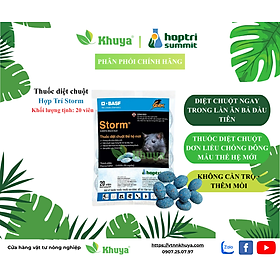1 gói Diệt chuột dạng viên Hợp Trí Storm 0.005% gói 20 viên