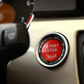 Engine Start Stop Button Cover Sticker for  E90 E92  Car Styling Black
