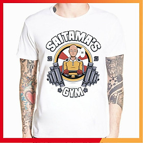 Áo thun in hình One Punch Man Saitama Tập Gym - Form Rộng F275