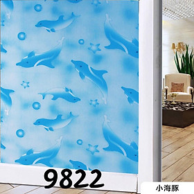 Mua Decan dán kính con vật ngộ Nghĩnh cho bé T067 trang trí cửa phòng Khổ 90x100cm ngăn nhìn trộm