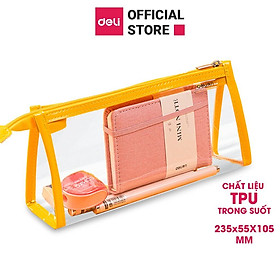 Túi đựng bút đồ dùng cá nhân trong suốt Deli - 67027