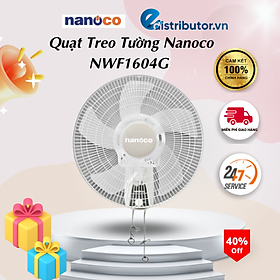 Quạt Treo Tường Nanoco NWF1604G Màu Xám-Hàng Chính Hãng