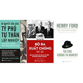 Bộ Sách Về Bài Học làm Giàu Từ Các Tỷ Phú Tự Thân được yêu thích nhất (Gồm 3 cuốn: Bí Quyết Của Các Tỷ Phú Tự Thân Lập Nghiệp + Bộ Ba Xuất Chúng Nhật Bản + Tại Sao Chúng Ta Nghèo?) Tặng Sổ Tay Giá Trị (Khổ A6 Dày 200 Trang)
