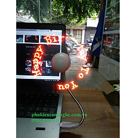 Mua Quạt đèn LED USB tự tạo chữ  thông điệp