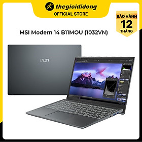 Mua Laptop MSI Modern 14 B11MOU i7 1195G7/8GB/512GB/Túi/Chuột/Win11 (1032VN) - Hàng chính hãng