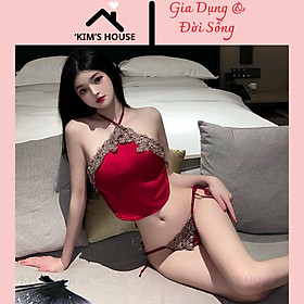 Set Yếm Ngủ Sexy Tôn Dáng ,Bộ Đồ Ngủ Yếm Sexy , Yếm Ngủ Cách Tân Gợi Cảm Quyến Rũ CL018