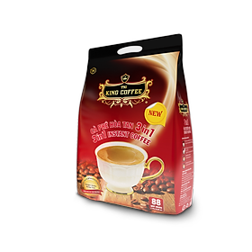 Cà Phê Hòa Tan 3IN1 KING COFFEE - Túi 88 gói x 16g - Từ hạt café Arabica và Robusta