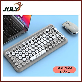 Mua Bộ bàn phím mini 85 phím nút tròn và chuột không dây LANGTU LT700 dùng cho văn phòng - JL- HÀNG CHÍNH HÃNG