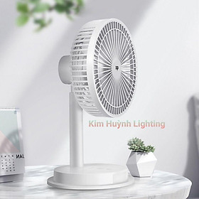 Mua Quạt sạc DP-7627 loại lớn tích hợp đèn led
