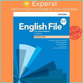 Hình ảnh Sách - English File: Pre-Intermediate: Workbook Without Key by Clive Oxenden (UK edition, paperback)