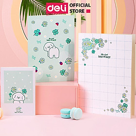 Combo 3 Cuốn Sổ Tay Ghi Chép Khâu Gáy 40 Trang Deli - FTZ03-01